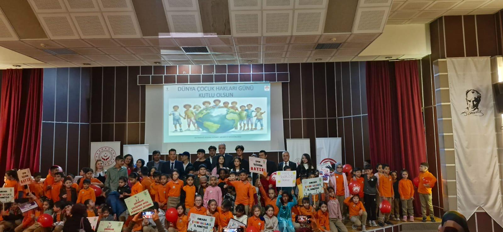 Ankara’da Çocuk Hakları Günü Çeşitli Etkinliklerle Kutlandı