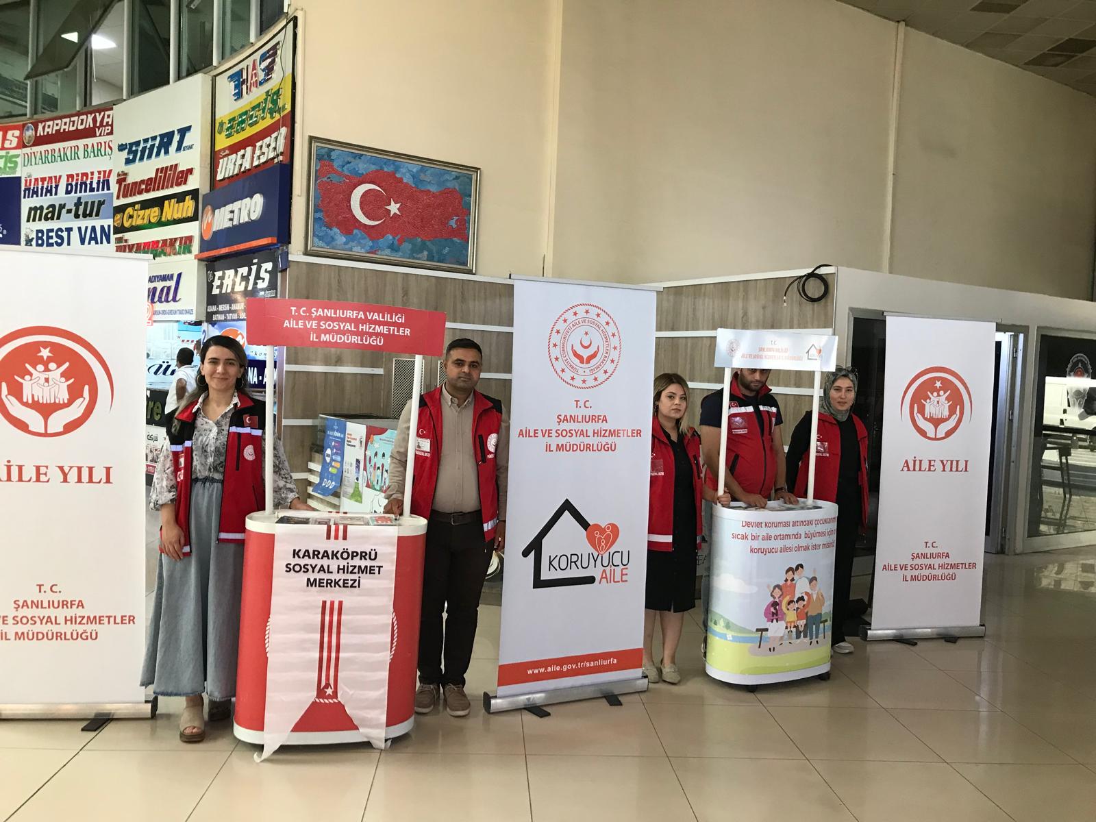Şanlıurfa Otobüs Terminalinde Aile Yılı Tanıtımı Yapıldı