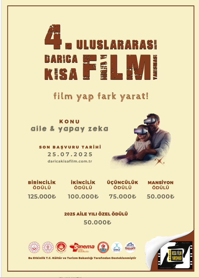 4. Uluslararası Darıca Kısa Film Yarışması’nın Başvuruları Devam Ediyor!