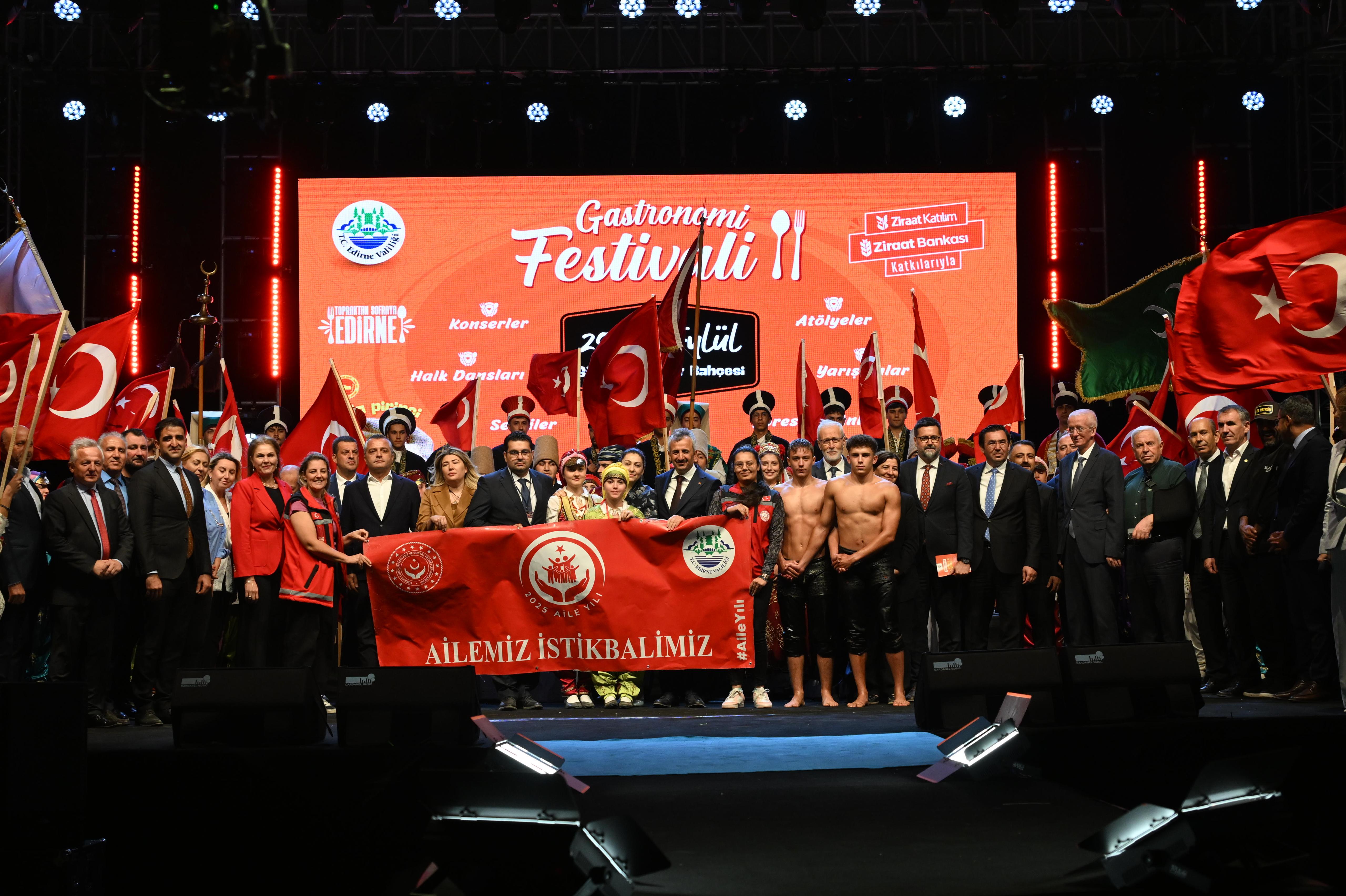 “Topraktan Sofraya Edirne Gastronomi Festivali’nde  Aile Yılı Tanıtımı Yapıldı
